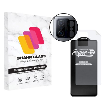 محافظ صفحه نمایش  شهر گلس  مدل 3SNF-Glass  مناسب برای گوشی موبایل شیائومی 11T Pro به همراه محافظ پشت گوشی و محافظ لنز دوربین