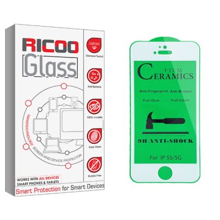محافظ صفحه نمایش سرامیکی ریکوو مدل +HD مناسب برای گوشی موبایل اپل iPhone 5s