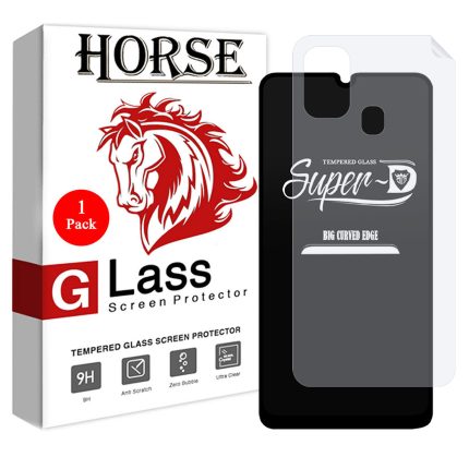 محافظ صفحه نمایش  هورس مدل  2SN-Glass   مناسب برای گوشی موبایل   سامسونگ  Galaxy F41  به همراه محافظ پشت گوشی