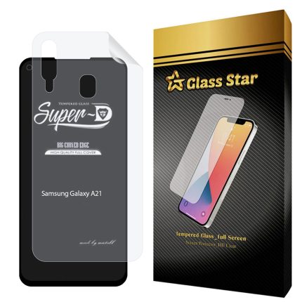 محافظ صفحه نمایش گلس استار مدل 2SN مناسب برای گوشی موبایل سامسونگ Galaxy A21 به همراه محافظ پشت گوشی