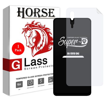 محافظ صفحه نمایش  هورس مدل  2SN-Glass   مناسب برای گوشی موبایل   سامسونگ  Galaxy A50  به همراه محافظ پشت گوشی