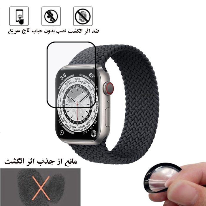 محافظ صفحه نمایش نانو شهر گلس مدل PMMAWSH مناسب برای اپل واچ Edition Series 7 41 mm