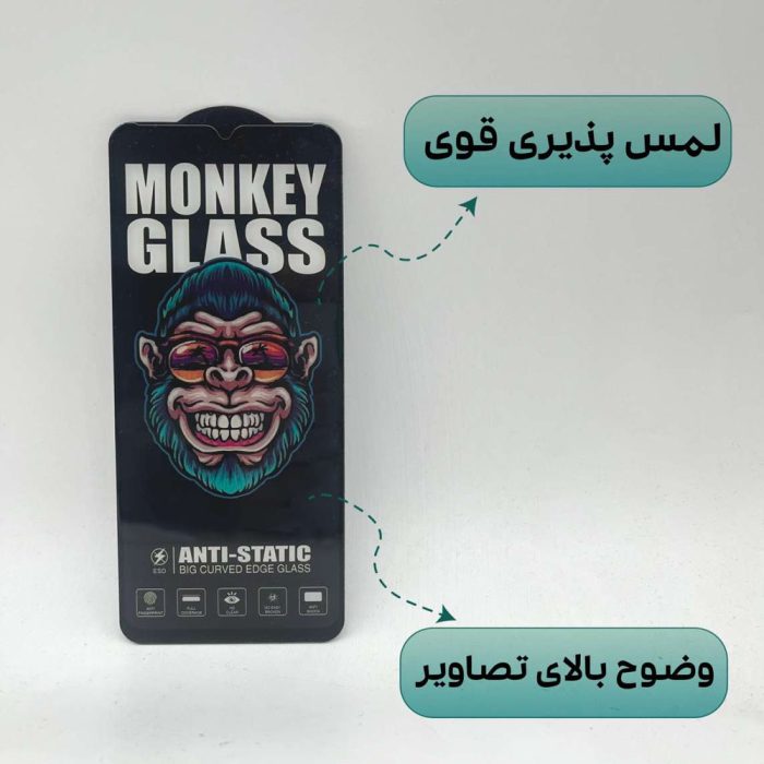 محافظ صفحه نمایش انتی استاتیک شهر گلس مدل ANTIMONKYSH مناسب برای گوشی موبایل اپل iPhone 15 Pro