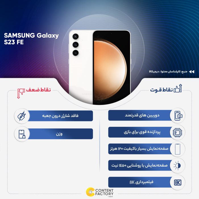 گوشی موبایل سامسونگ مدل Galaxy S23 FE دو سیم کارت ظرفیت 128 گیگابایت و رم 8 گیگابایت - ویتنام